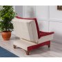Atelier del Sofa Fotelja Kelebek Berjer Claret Red Cream - slika 4