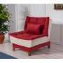 Atelier del Sofa Fotelja Kelebek Berjer Claret Red Cream - slika 1