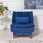 Atelier del Sofa Fotelja Kelebek Berjer Dark Blue - slika 2
