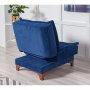 Atelier del Sofa Fotelja Kelebek Berjer Dark Blue - slika 4