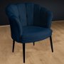 Atelier del Sofa Fotelja Daisy Black Metal Dark Blue - slika 2