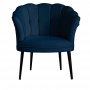 Atelier del Sofa Fotelja Daisy Black Metal Dark Blue - slika 3