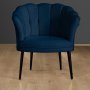 Atelier del Sofa Fotelja Daisy Black Metal Dark Blue - slika 1