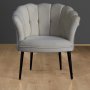 Atelier del Sofa Fotelja Daisy Black Metal Grey - slika 1