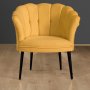 Atelier del Sofa Fotelja Daisy Black Metal Mustard - slika 1