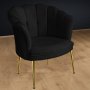 Atelier del Sofa Fotelja Daisy Gold Metal Black - slika 2