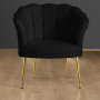 Atelier del Sofa Fotelja Daisy Gold Metal Black - slika 1