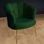 Atelier del Sofa Fotelja Daisy Gold Metal Green - slika 2