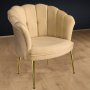 Atelier del Sofa Fotelja Daisy Gold Metal Light Brown - slika 2