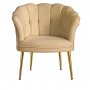 Atelier del Sofa Fotelja Daisy Gold Metal Light Brown - slika 3