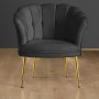 Atelier del Sofa Fotelja Daisy Gold Metal Fume - slika 1