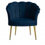Atelier del Sofa Fotelja Daisy Gold Metal Dark Blue - slika 4