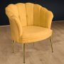 Atelier del Sofa Fotelja Daisy Gold Metal Mustard - slika 2