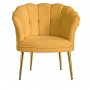 Atelier del Sofa Fotelja Daisy Gold Metal Mustard - slika 3