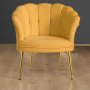Atelier del Sofa Fotelja Daisy Gold Metal Mustard - slika 1