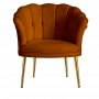 Atelier del Sofa Fotelja Daisy Gold Metal Tile Red - slika 3
