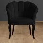 Atelier del Sofa Fotelja Daisy Black Wooden Black - slika 1