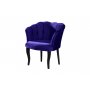 Atelier del Sofa Fotelja Daisy Black Wooden Dark Blue - slika 3