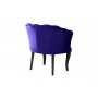 Atelier del Sofa Fotelja Daisy Black Wooden Dark Blue - slika 4