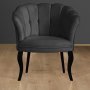 Atelier del Sofa Fotelja Daisy Black Wooden Fume - slika 1
