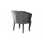 Atelier del Sofa Fotelja Daisy Black Wooden Grey - slika 4