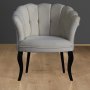 Atelier del Sofa Fotelja Daisy Black Wooden Grey - slika 1