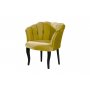 Atelier del Sofa Fotelja Daisy Black Wooden Mustard - slika 3