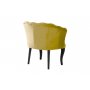 Atelier del Sofa Fotelja Daisy Black Wooden Mustard - slika 4