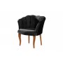 Atelier del Sofa Fotelja Daisy Walnut Wooden Black - slika 3