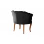 Atelier del Sofa Fotelja Daisy Walnut Wooden Black - slika 4