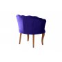 Atelier del Sofa Fotelja Daisy Walnut Wooden Dark Blue - slika 4