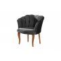 Atelier del Sofa Fotelja Daisy Walnut Wooden Fume - slika 3