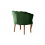 Atelier del Sofa Fotelja Daisy Walnut Wooden Green - slika 4