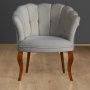 Atelier del Sofa Fotelja Daisy Walnut Wooden Grey - slika 1