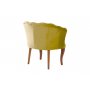 Atelier del Sofa Fotelja Daisy Walnut Wooden Mustard - slika 4