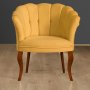 Atelier del Sofa Fotelja Daisy Walnut Wooden Mustard - slika 1