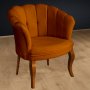 Atelier del Sofa Fotelja Daisy Walnut Wooden Tile Red - slika 2