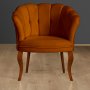 Atelier del Sofa Fotelja Daisy Walnut Wooden Tile Red - slika 1
