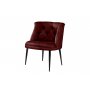 Atelier del Sofa Fotelja Roma Black Metal Claret Red - slika 2