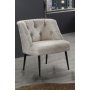 Atelier del Sofa Fotelja Roma Black Metal Cream - slika 1