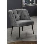 Atelier del Sofa Fotelja Roma Black Metal Grey - slika 1