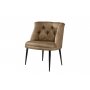 Atelier del Sofa Fotelja Roma Black Metal Light Brown - slika 2