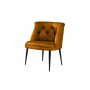 Atelier del Sofa Fotelja Roma Black Metal Mustard - slika 2