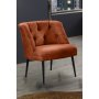 Atelier del Sofa Fotelja Roma Black Metal Tile Red - slika 1