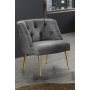 Atelier del Sofa Fotelja Roma Gold Metal Grey - slika 1