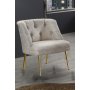 Atelier del Sofa Fotelja Roma Gold Metal Cream - slika 1