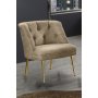 Atelier del Sofa Fotelja Roma Gold Metal Light Brown - slika 1