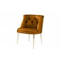 Atelier del Sofa Fotelja Roma Gold Metal Mustard - slika 2