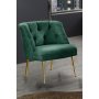 Atelier del Sofa Fotelja Roma Gold Metal Sea Green - slika 1