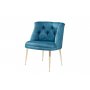 Atelier del Sofa Fotelja Roma Gold Metal Petrol Blue - slika 2